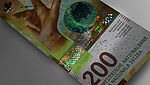 Image of KINEGRAM VOLUME® Stripe on New 200 Swiss Francs banknote