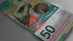 Image of Swiss 50 Francs Banknote heading an article on winning the Banknote of the Year award