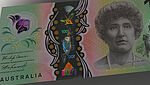 Image of New Australian 100 Dollars Banknote with KINEGRAM ZERO.ZERO® stripe over window